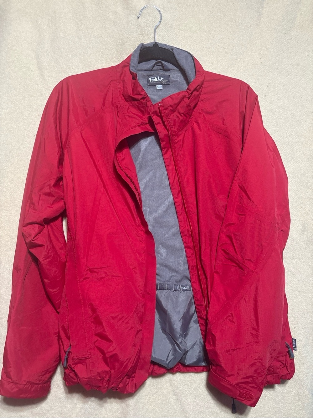 Red Windbreaker Jacket - Trailcrest